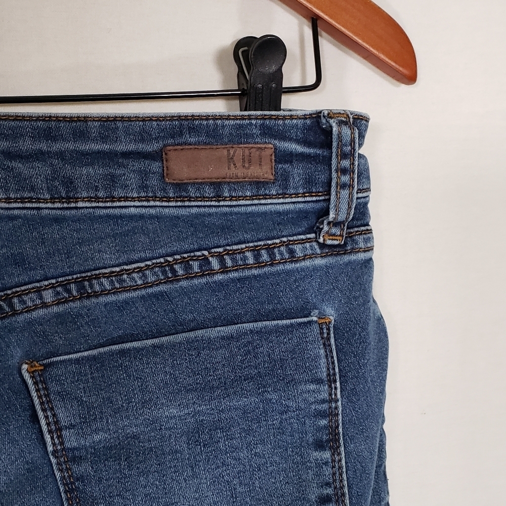 Kut From the Kloth Crop Straight Leg Mid Rise Jeans Women's 6 - Picture 7 of 11